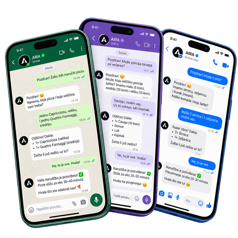 AISHA razgovori na mobilnim telefonima